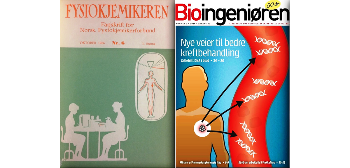 Til venstre: Fysiokjemikeren (1966). Til høyre: Bioingeniøren (2016).